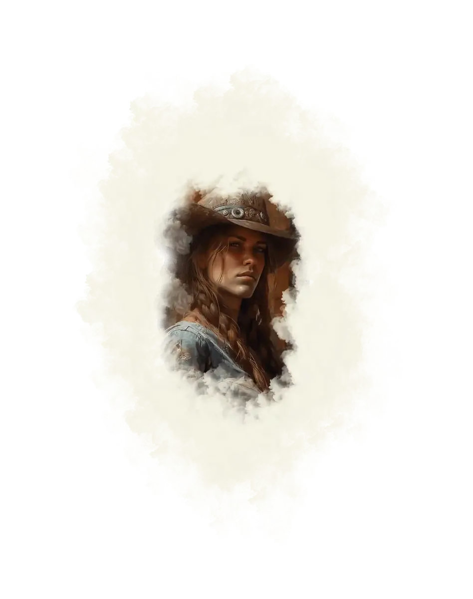 Portrait réaliste de Calamity Jane, légende du Far West