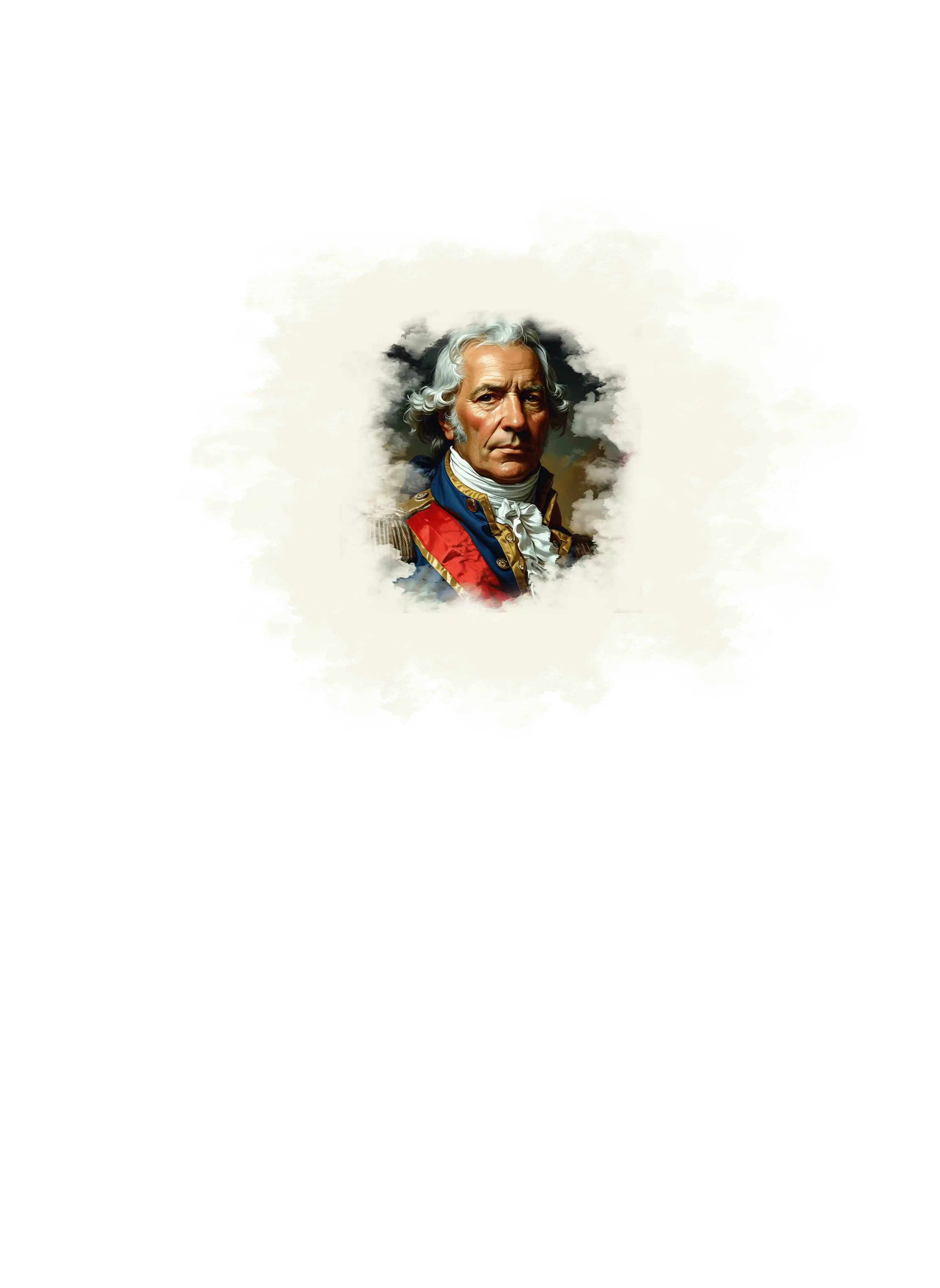 Représentation réaliste du marquis de Lafayette.